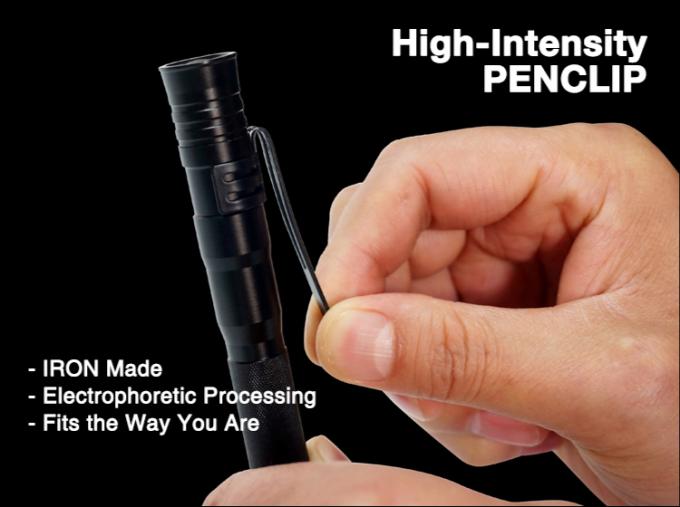La comprobación pluma larga práctica del tiempo de trabajo del blanco IP67 de la batería resistente salina ligera caliente 2AAA de la venta de la pequeña llevó la antorcha