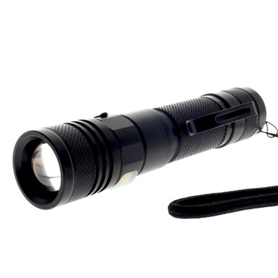 Linterna recargable micro del Usb del botón del resplandor de XPE, linterna del haz del foco del LED