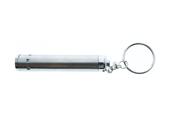 Linterna del llavero del acero inoxidable LED de la forma del tubo para la promoción del regalo