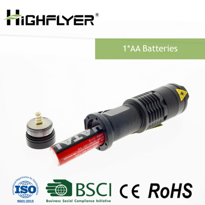 Bolsillo que enfoca la linterna llevada, linterna de intensidad alta 200LM de 3W LED