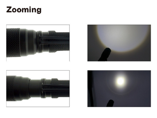 tradicional handsize la linterna de enfoque llevada cree práctico del alto lumen de las baterías 2*AA para el EDC