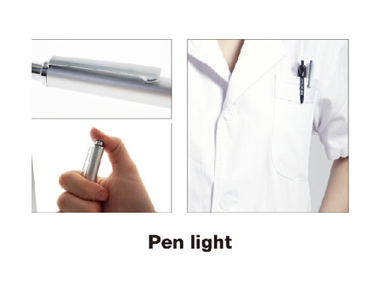 la luz caliente del interruptor de la cola de las baterías de la pluma 2*AAA del doctor diagnostica la linterna del bolsillo para el doctor