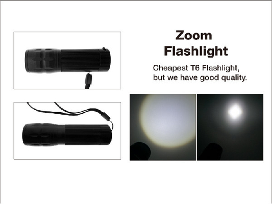 Enfoque 4 de bolsillo de Sun de la linterna de LED del XML T6 EDC pequeño * antorcha de las pilas AAA