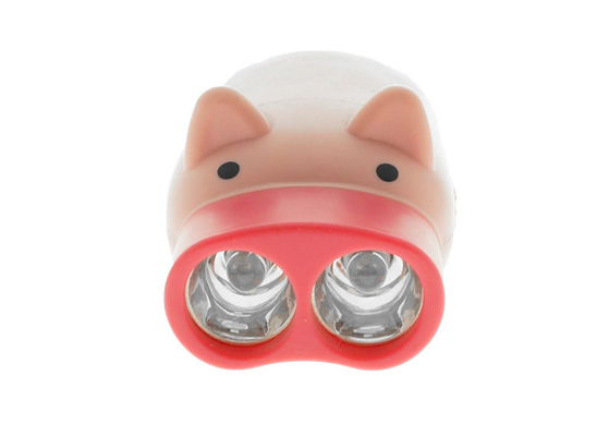 Juguete plástico de la forma del cerdo de la batería recargable de la linterna de LED del dínamo con el acollador