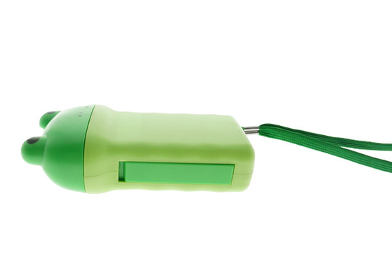 Antorcha de carga del dínamo del juguete de la forma de la rana del uno mismo promocional de la linterna de LED
