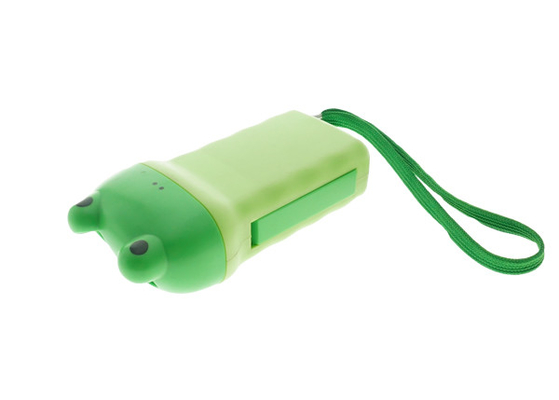 Antorcha de carga del dínamo del juguete de la forma de la rana del uno mismo promocional de la linterna de LED