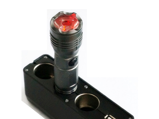 Tipo recargable rojo/de la plata interruptor de Starlite EDC de la linterna de LED de botón