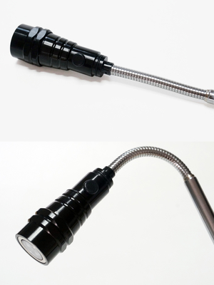 Tipo magnético interruptor de la extensión de la linterna de la pluma de la aleación de aluminio LED de botón