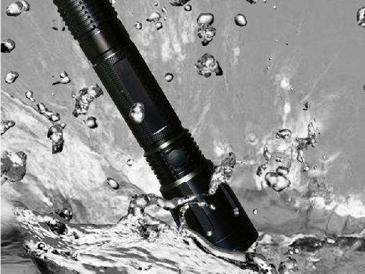 La linterna de la aplicación de ley de A6063 Atex llevó alto color del negro del lumen de la antorcha