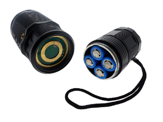 Baterías recargables de la linterna de LED 4 brillantes extremos * 18650 del alto rendimiento