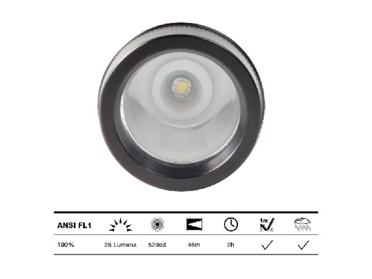 Forma al aire libre del lápiz de la distancia del haz de la antorcha 6400K los 46m de la linterna de LED del bolsillo del Cree