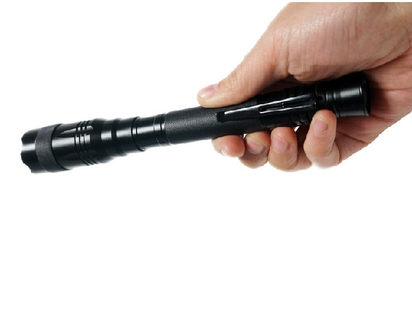 Tipo portátil modificado para requisitos particulares linterna de la pluma de la aleación de aluminio LED con el clip del bolsillo
